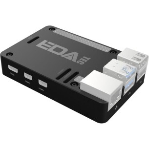 ED-Pi5Case-BB - Metal case with passive cooling for Raspberry Pi 5 - black