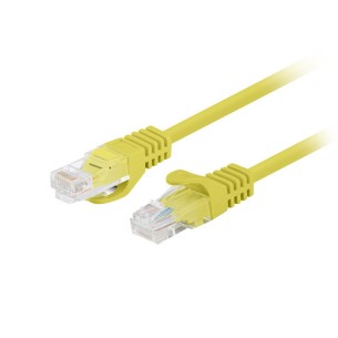 Patchcord kat.5E UTP 7.5M żółty Fluke Passed Lanberg