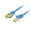 PATCHCORD KAT.6A S/FTP LSZH CU 1.5M NIEBIESKI FLUKE PASSED LANBERG