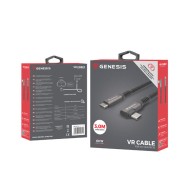 USB-C M/M 3.1 GEN 2 CABLE 3M 10GB/S PD60W VR BLACK GENESIS