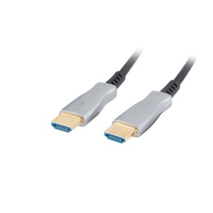 HDMI M/M V2.0 cable 100M optical black AOC Lanberg