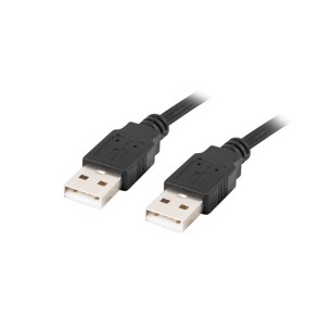 Kabel USB-A 2.0 1.8M czarny Lanberg