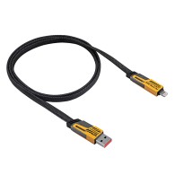 Kabel USB Akyga AK-USB-57 USB A (m) + USB type C (m) / USB type C (m) + Lightning (m) ver.2.0 65W 1m
