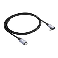 Kabel USB Akyga AK-USB-56 USB type C (m) / Lightning (m) kątowy ver. 2.0 30W 1m