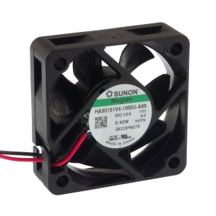 DC axial fan 0.3W 50x50x15 mm 13.01m³/h 15.4dBA - Sunon HA50151V4-1000U-A99