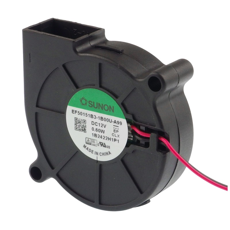 Blower fan 12V DC, 4.41m³/h, 26dBA - Sunon EF50151B3-1B00U-A99