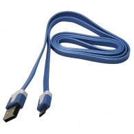 kabel-usb-a-microb-usb-1m-niebieski-plaski