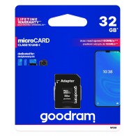GOODRAM micro SDHC 32GB class 10 memory card with adapter
