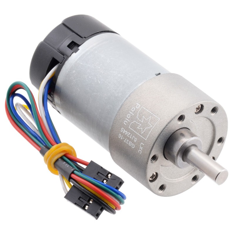 Silnik Pololu 12V 6.3:1 z enkoderem 64 CRP 37Dx65L mm Silnik Pololu 12V 6.3:1 z enkoderem 64 CRP 37Dx65L mm