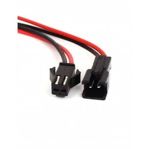 Kabel 2-żyłowy z wtykiem i gniazdem JST SM2P 150mm