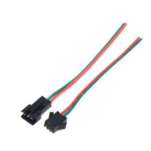 Kabel 3-żyłowy z wtykiem i gniazdem JST SM3P 150mm