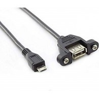 Przewód microUSB 2.0 wtyk do USB A 2.0 gniazdo