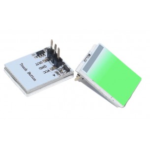 Touch button with LED backlight (green)