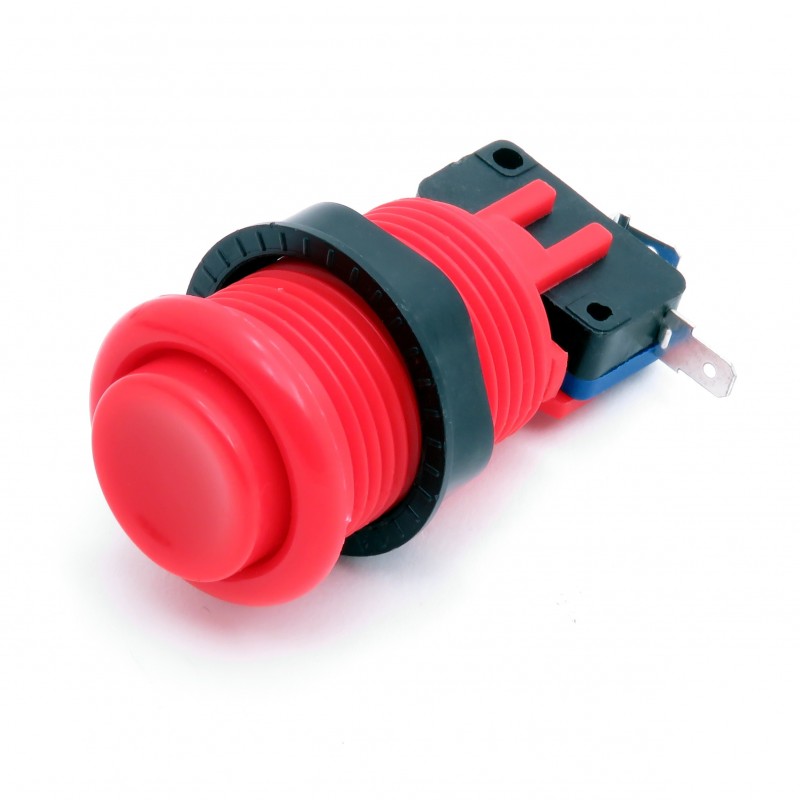 Arcade Push Button - okrągły przycisk 33mm (czerwony) Arcade Push Button - okrągły przycisk 33mm (czerwony)