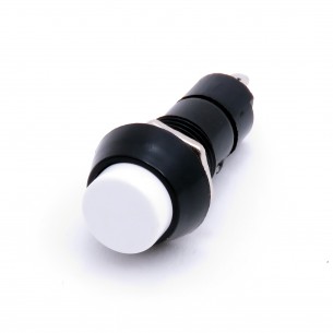 Momentary Push Button - okrągły przycisk chwilowy 12mm (biały)