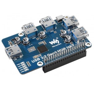 USB 3.2 Gen1 HUB HAT - 4-port USB 3.2 HUB for Raspberry Pi