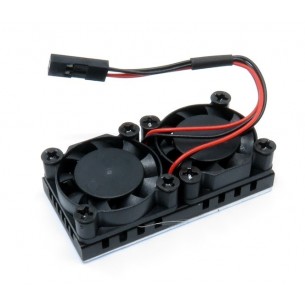Radiator z podwójnym wentylatorem dla Raspberry Pi 4B