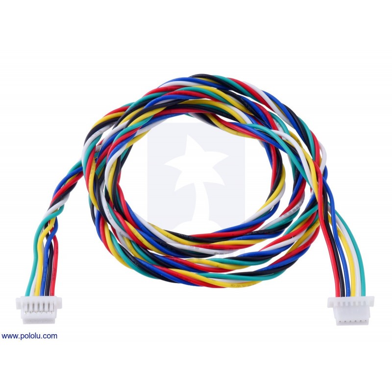 Przewód żeńsko-żeński z wtykiem JST-SH 6-pin 63cm Przewód żeńsko-żeński z wtykiem JST-SH 6-pin 63cm