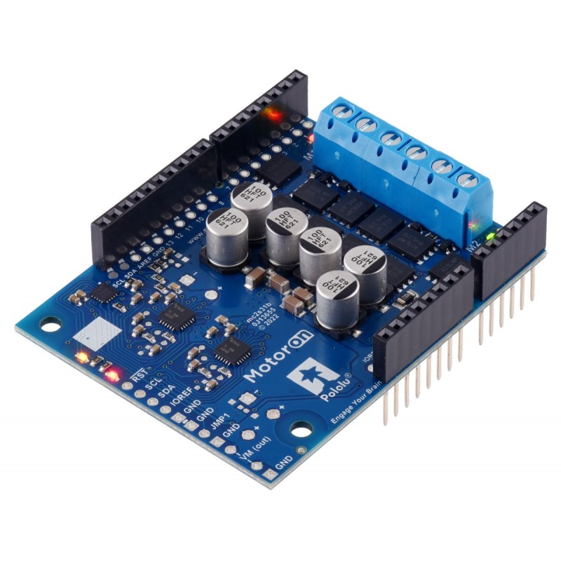 Motoron M2S Dual High-Power Motor Controller Shield pinout. Motoron M2S Dual High-Power Motor Controller Shield pinout.