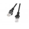 PATCHCORD KAT.5E UTP 1.5M CZARNY FLUKE PASSED LANBERG