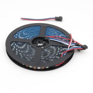 Waterproof IP67 RGB LED strip WS2813B 5m (60 LED/m) black PCB