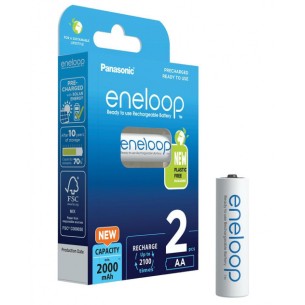 Set of Panasonic Eneloop R6/AA 2000mAh rechargeable batteries - 2 pcs.