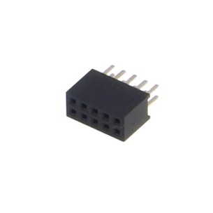 Contact strip 1.27mm straight 2x5, black