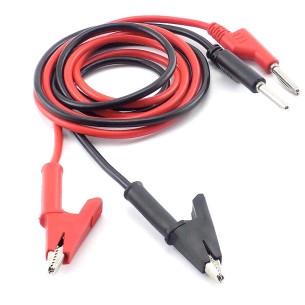 Crocodile-type test leads 1m - 2 pcs.