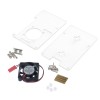Case with a fan for Raspberry Pi 4 model B, transparent