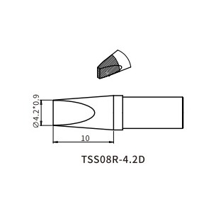 TSS08R-4.2D tip for Quick TS8