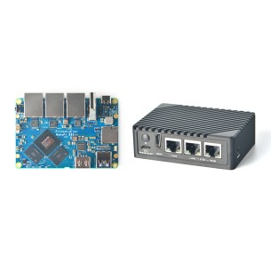 NanoPi R6S - minicomputer with Rockchip RK3588S processor, 8GB RAM, 32GB eMMC + case