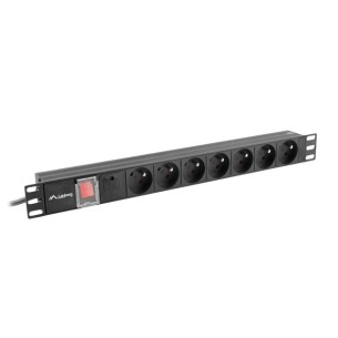 Lanberg Power Strip Rack PDU 19" 230V 2m Black