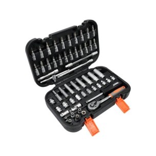 Tool set 1/4" 56 pcs. - Sthor 58643
