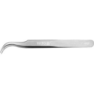 Tweezers bent 115mm - Yato YT-6907
