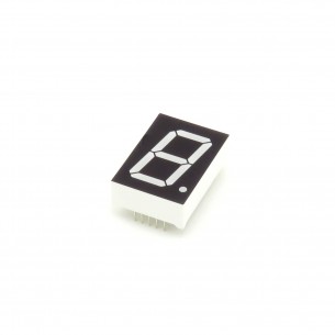 Wyświetlacz LED 7-segmentowy, 1 cyfra 38,10mm, amber, wspólna anoda