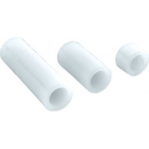 Tulejka dystansowa 5mm / 3.2mm, długość 25mm, biały poliamid